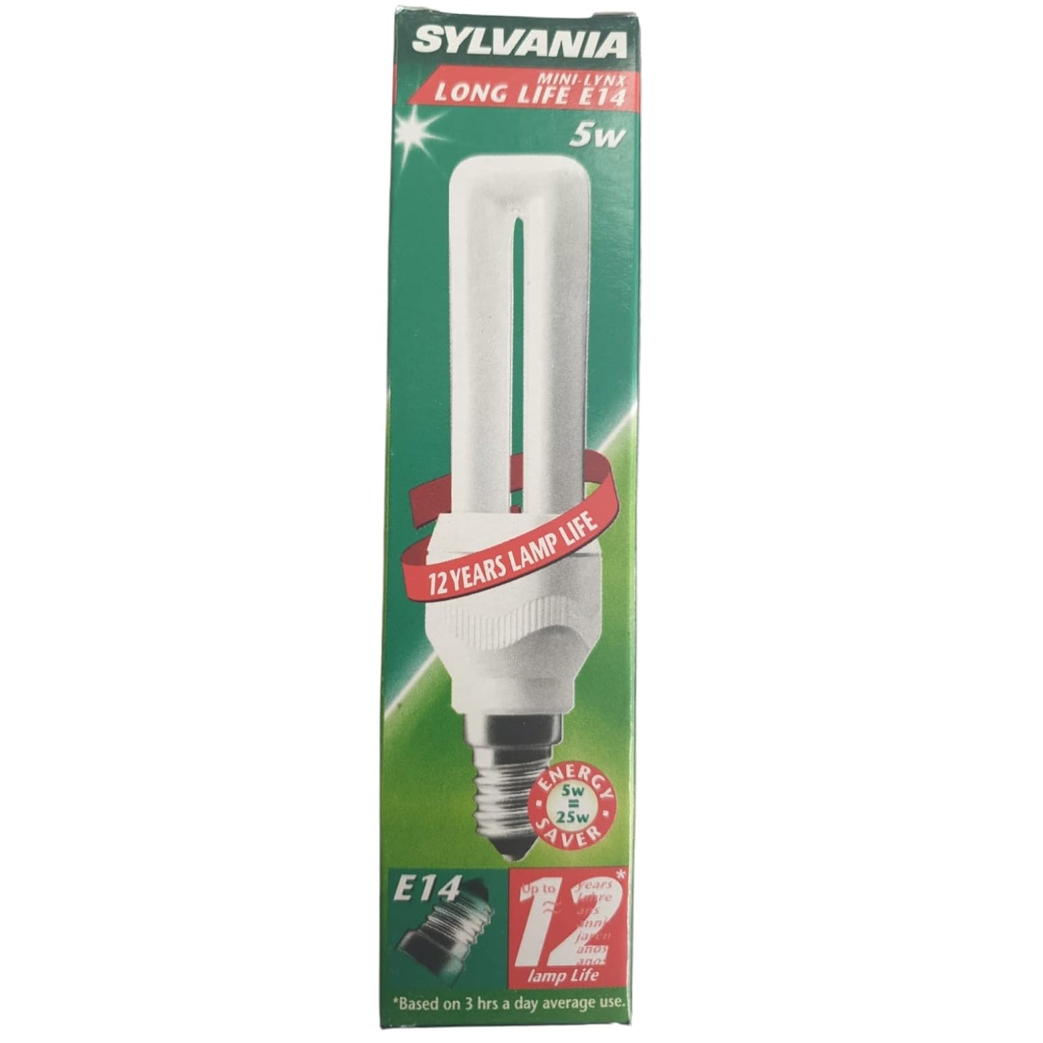 Sylvania E14 Mini-Lynx 5W Lampe basse consommation Blanc Chaud