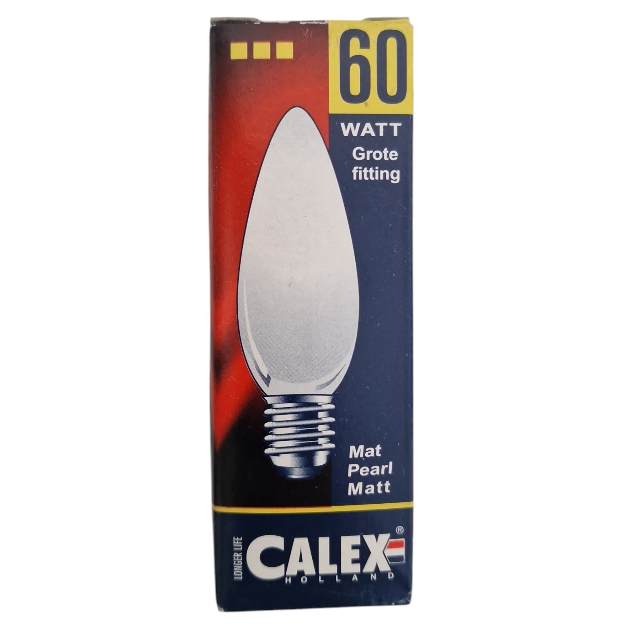 Calex E27 kaars gloeilamp 60W mat grote fitting