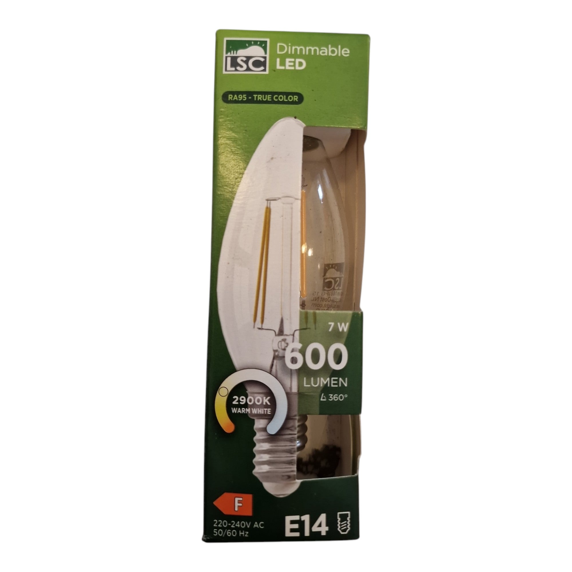 LSC E14 LED-Kerzenlampe 7W 600lm 2900k dimmbar