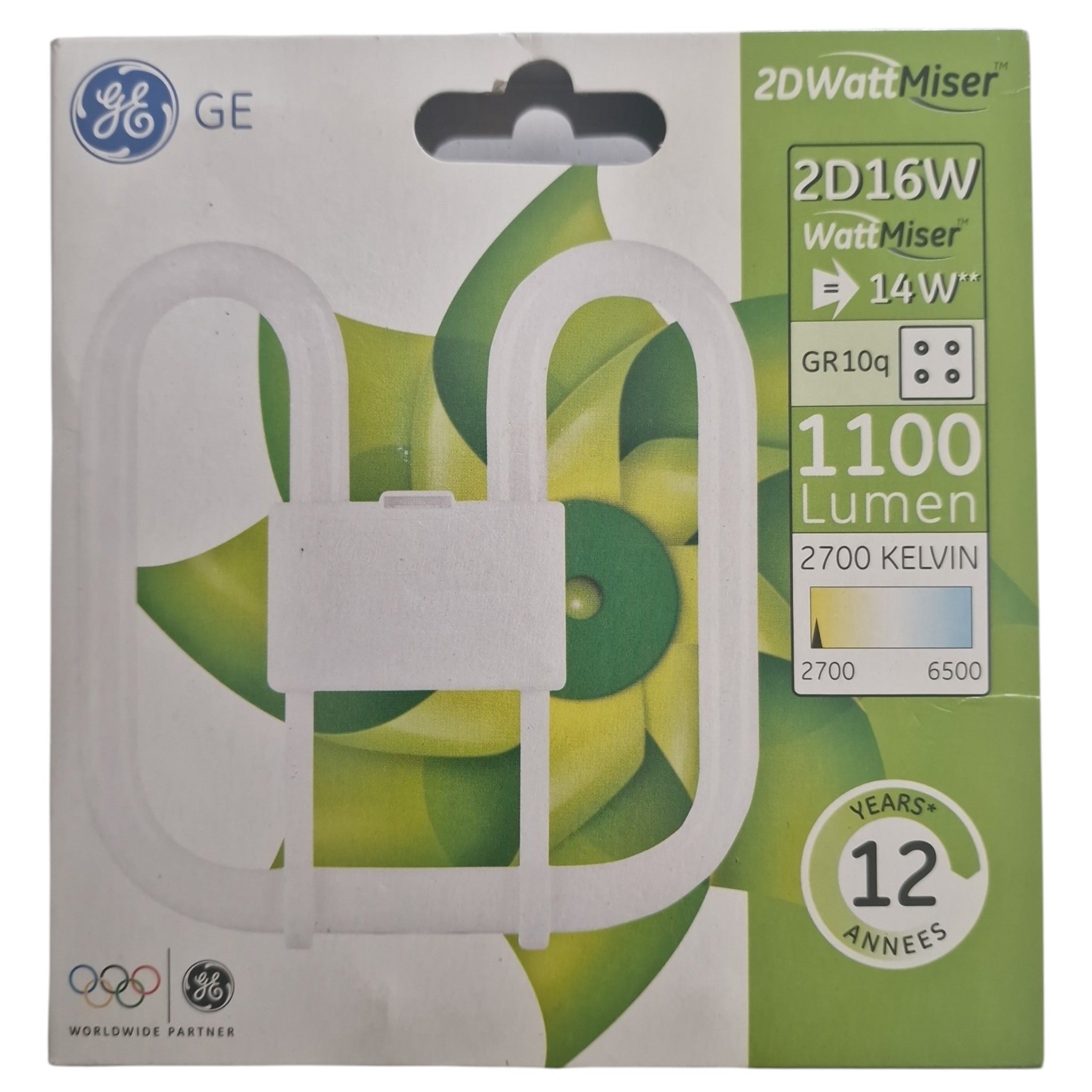 General Electric 2D lamp 16W F162D 827 2700K 4P Polylux spaarlamp