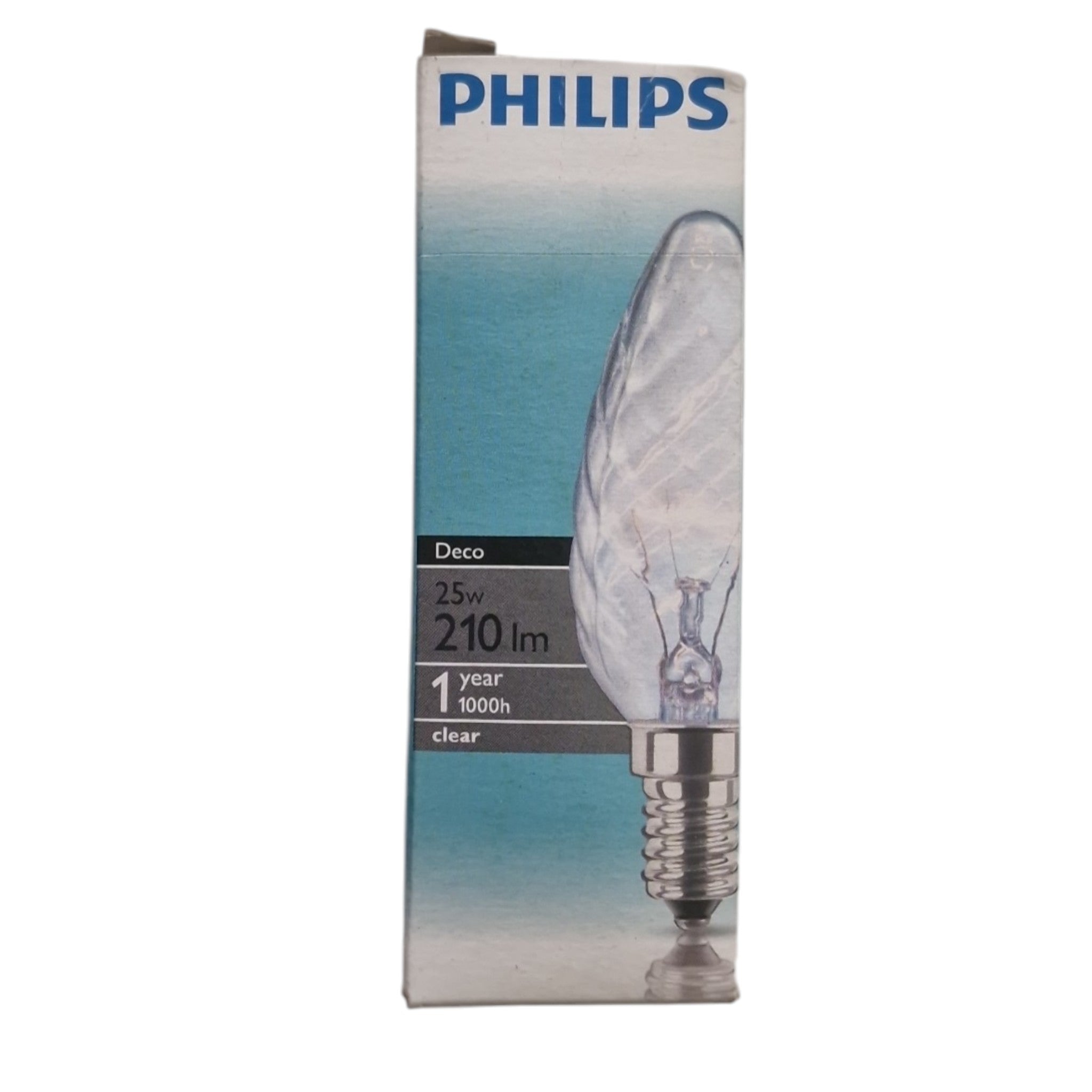 Philips E14 kaarslamp 25W 230V BW35 brilliant deco gedraaid helder B-Keuze