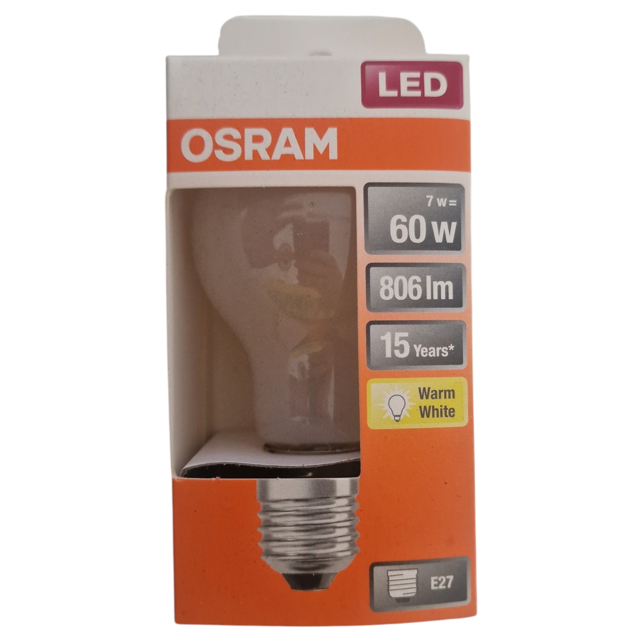 Osram E27 Classic LED Peer Filament Mat 6.5W 806lm