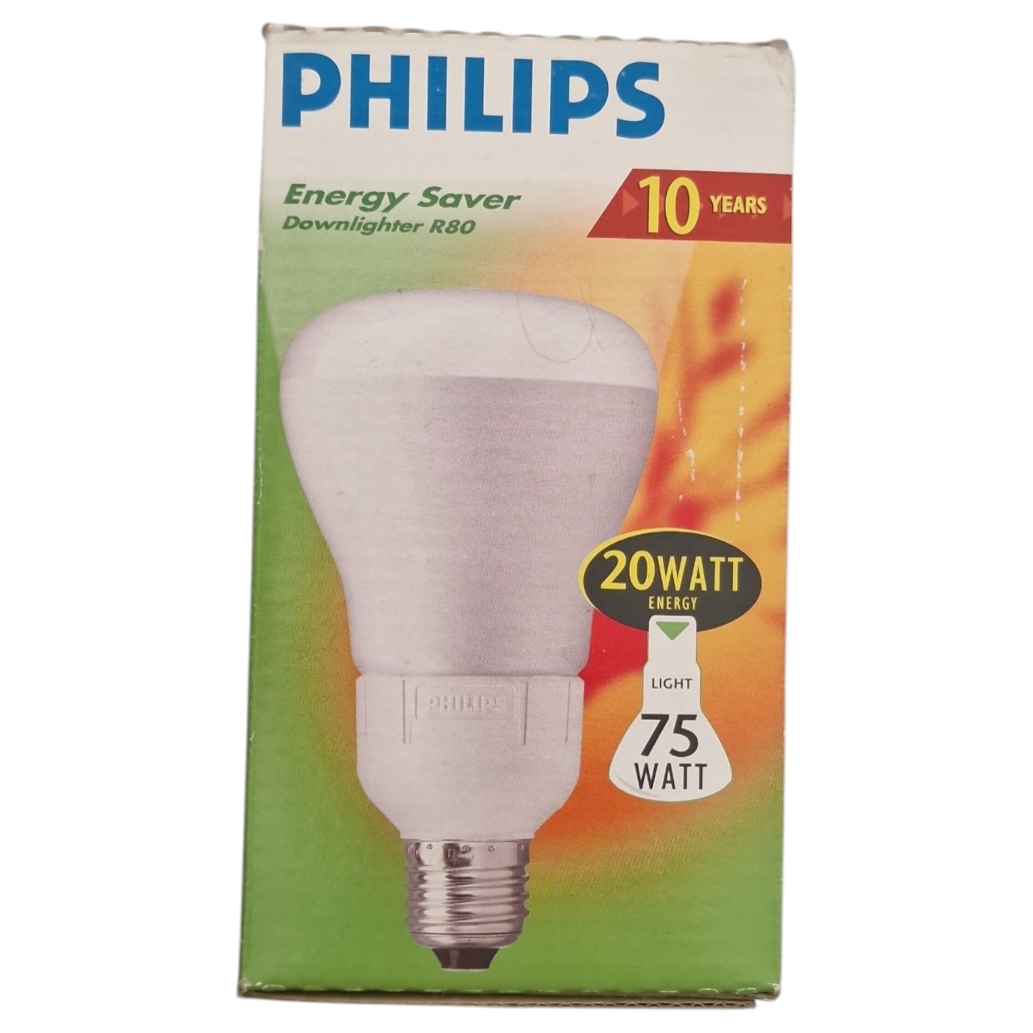 Philips E27 Einbauleuchte mit R80 20W Energiesparlampe