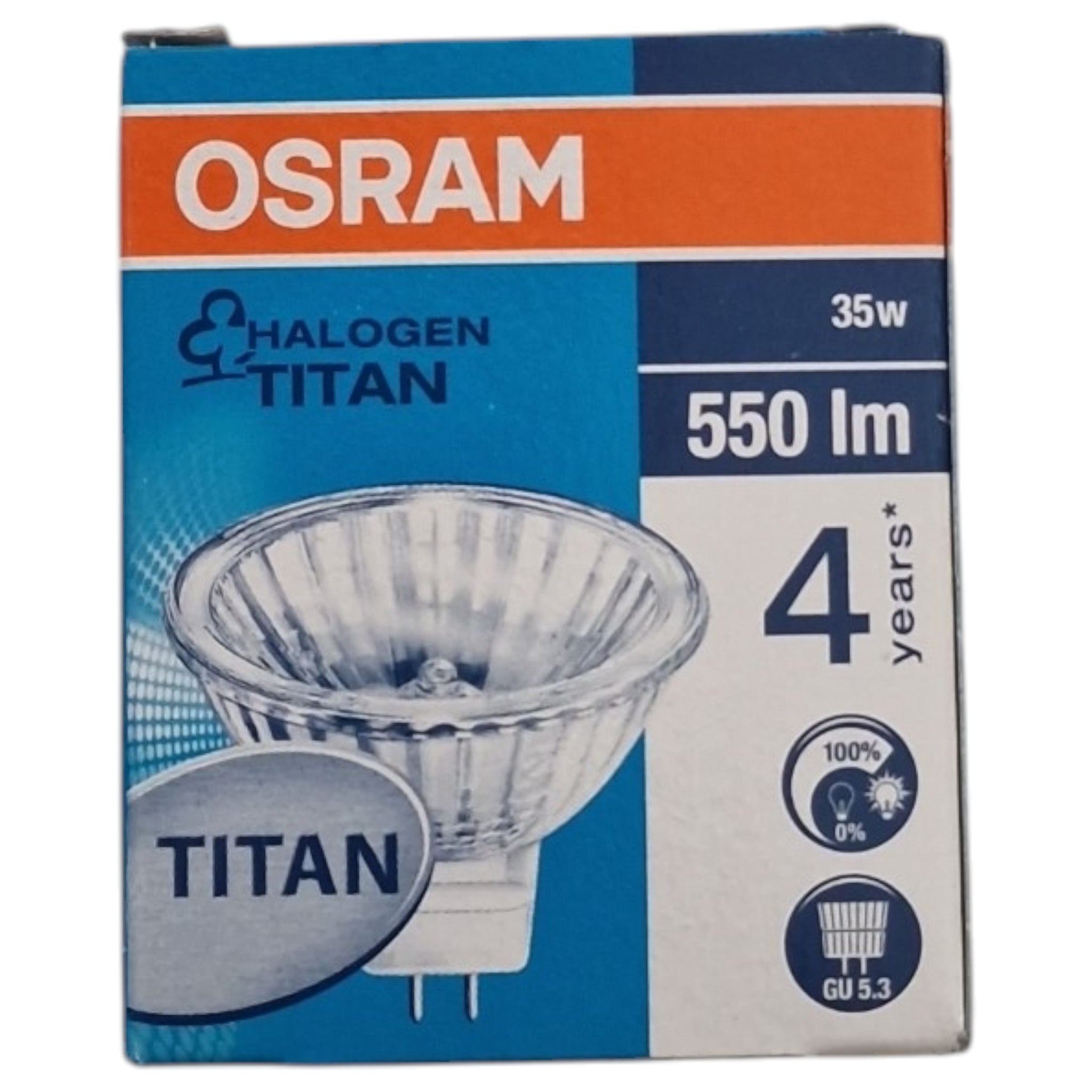 Osram GU5.3 Titan 35W 550lm Decostar halogeen spot 46865 FL 24º 12V