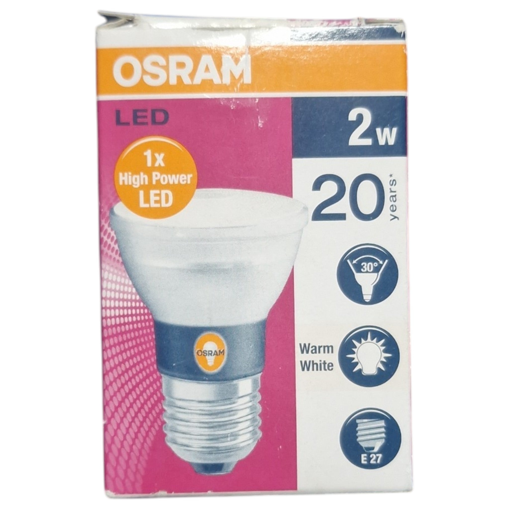 Osram PARATHOM PAR16 2W E27 Warm Wit