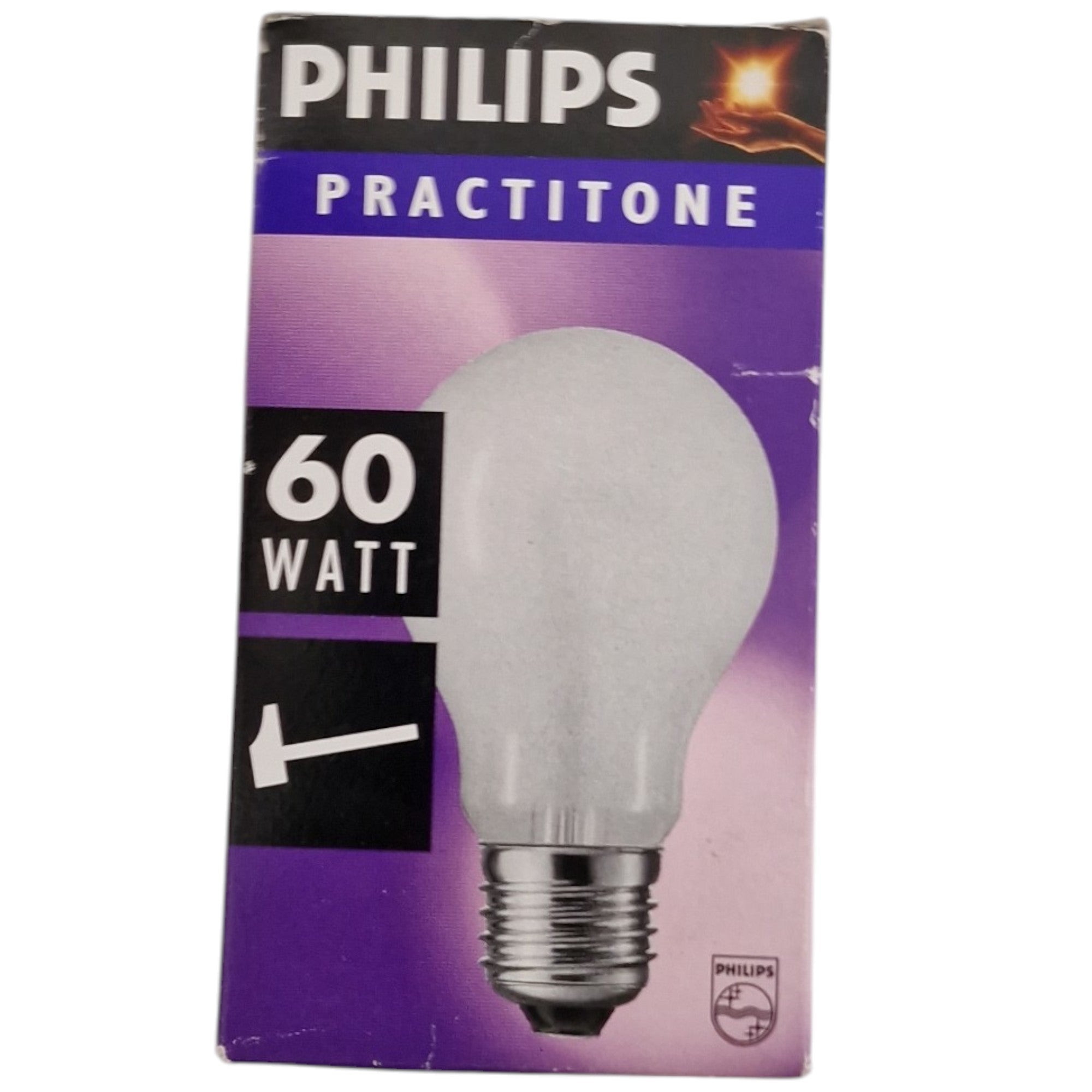 Philips E27 Gloeilamp Mat normaal versterkt 60W E27 090195