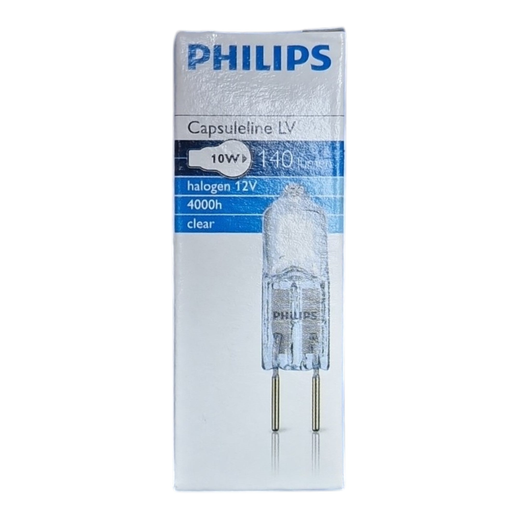 Philips G4 Capsuleline 10W 12V Clear 4000h - 13284 Halogeen mini steeklamp