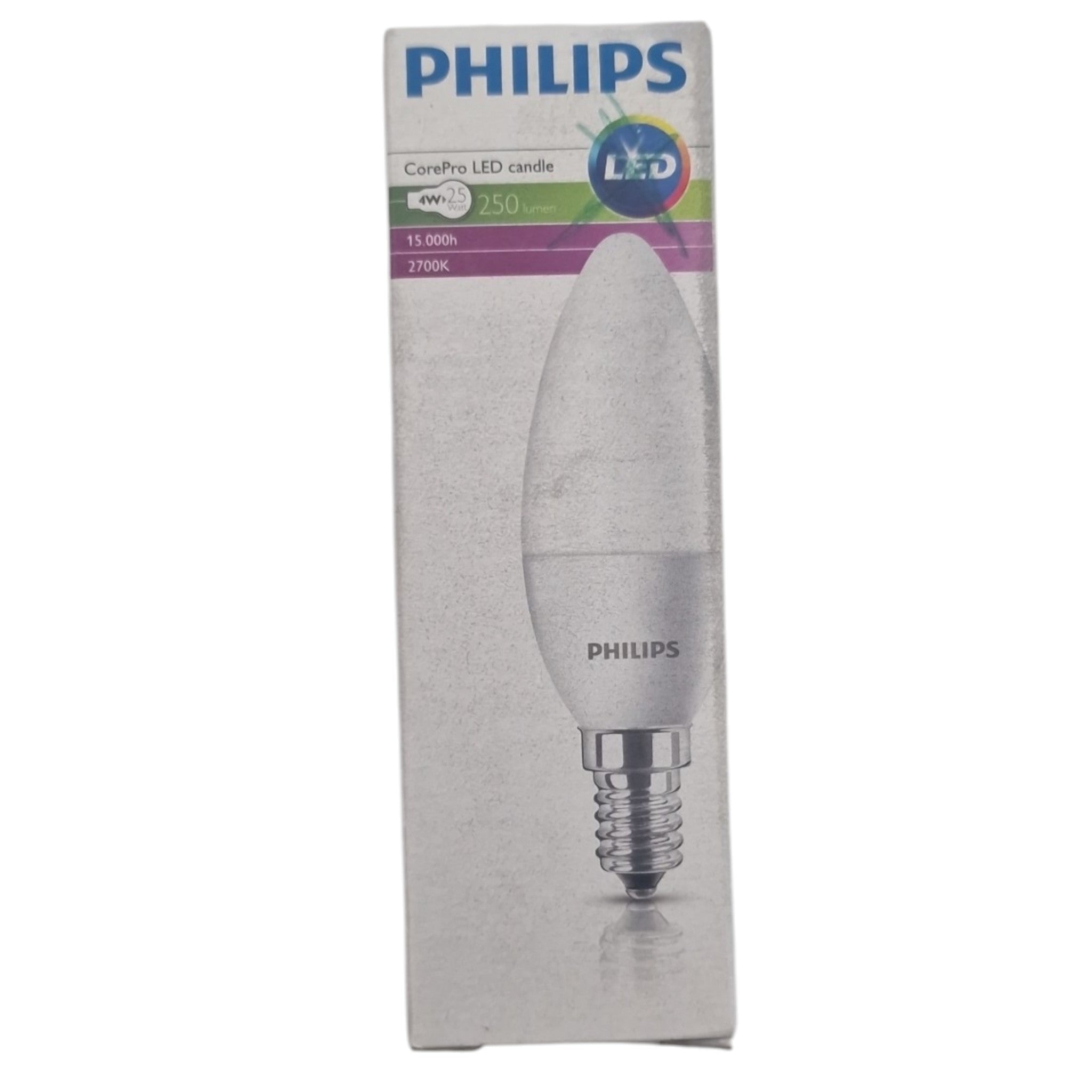 Philips E14 4W LED kaarslamp 250lm 2700k B-Keuze