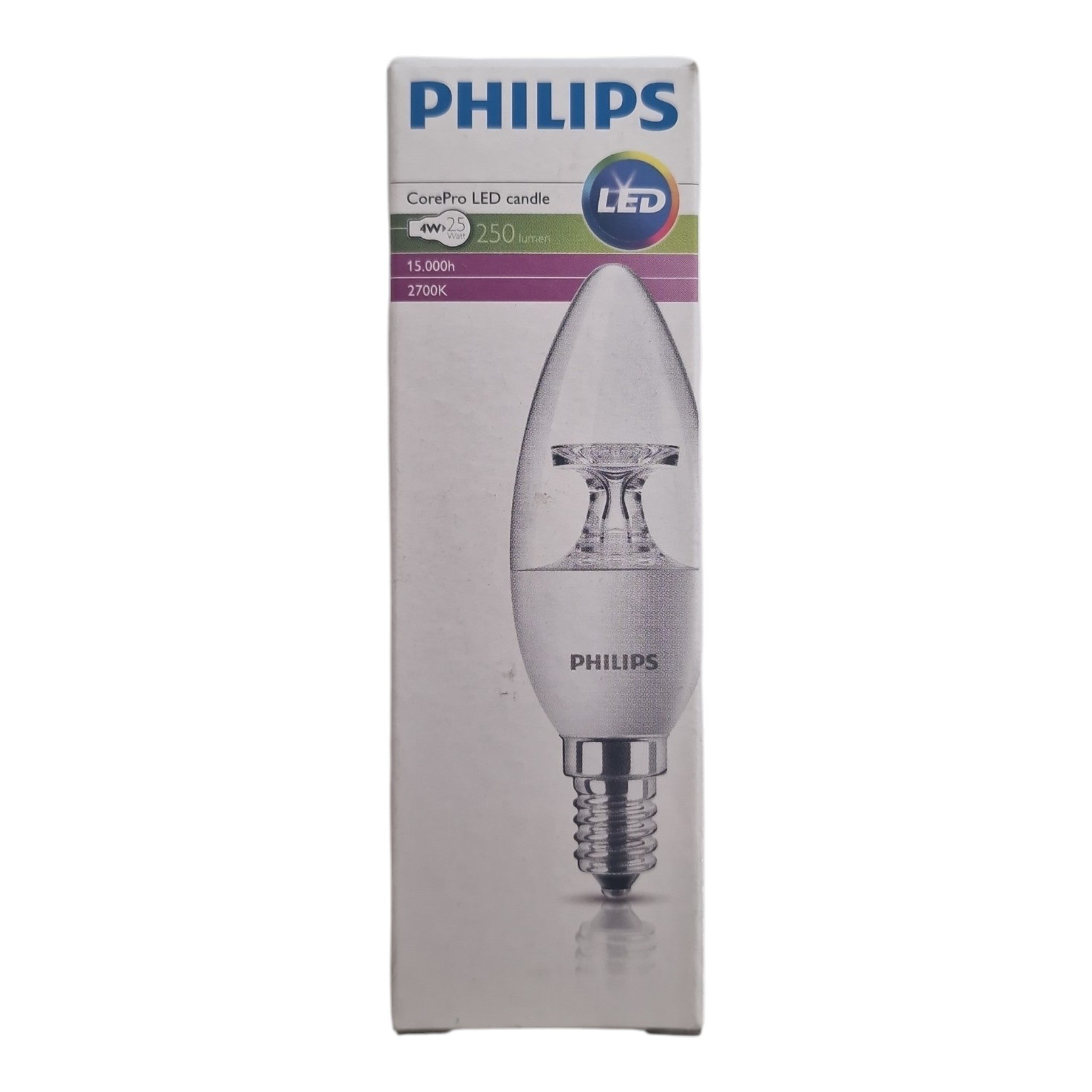 Philips E14 CorePro LEDcandle 4-25W 827 B39 CL