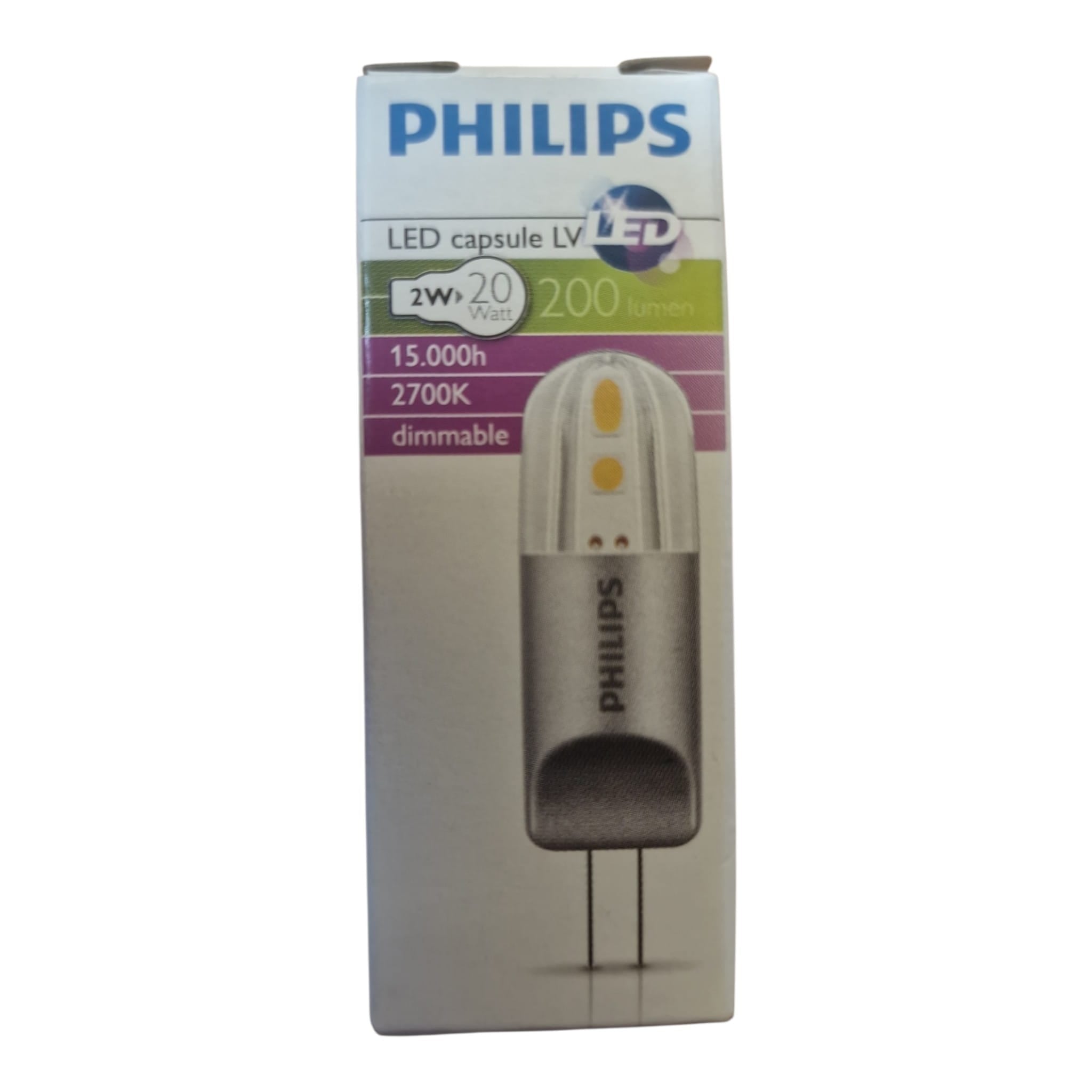 Philips Corepro LED Capsule G4 2W sehr warmweiß