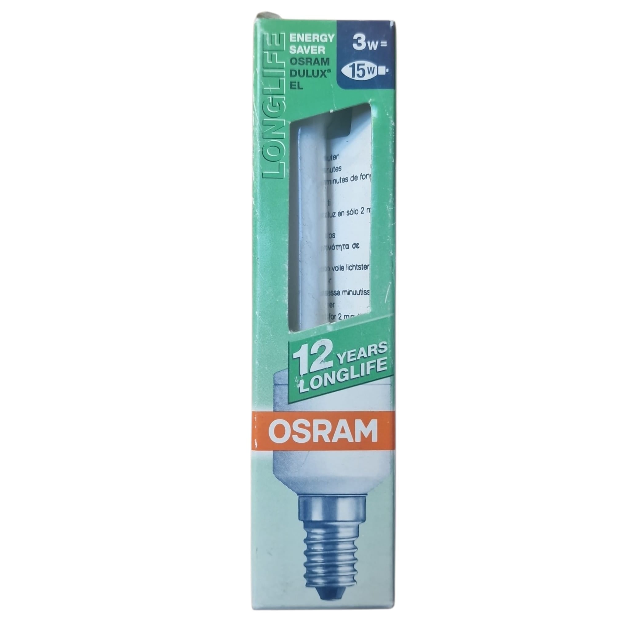 Osram E14 DULUX EL Longlife 3W827 lumilux spaarlamp
